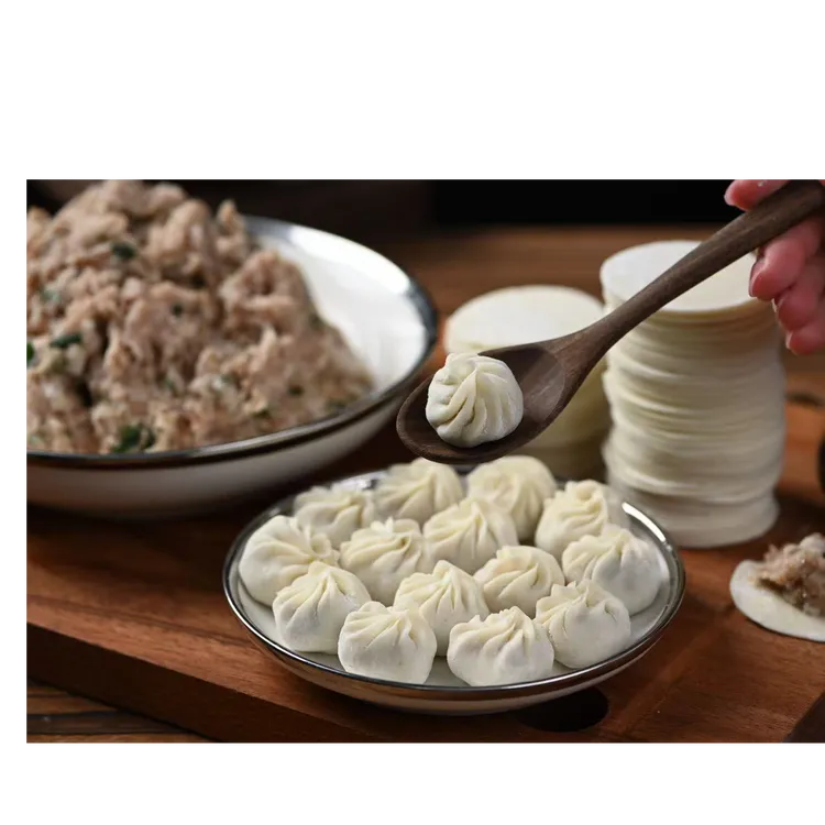 手工拇指珍珠小笼包煎包半成品速食小吃 肉馅鲜香