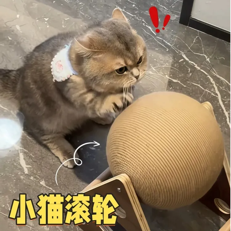 猫抓板玩具猫爬架猫咪耐抓耐磨猫抓球麻绳球缠绕磨爪自嗨宠物用品