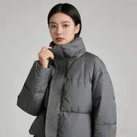 韩系短款立领羽绒服时尚显瘦面包服外套6075(YR)