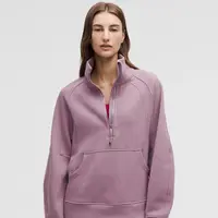 【小慧专属】lululemon/露露乐蒙Scuba加长立领半拉链宽松女款薰衣草紫 