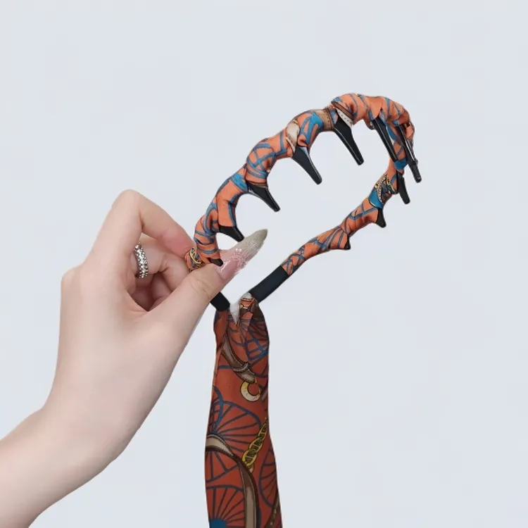 复古气质编发发箍女2025新款高端飘带发带绑发头箍一体式发卡头饰