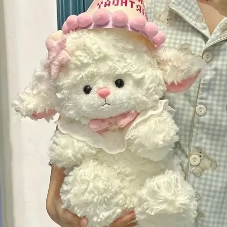 可爱少女羊毛创意玩偶公仔粉色嫩羊礼物规格公主doll