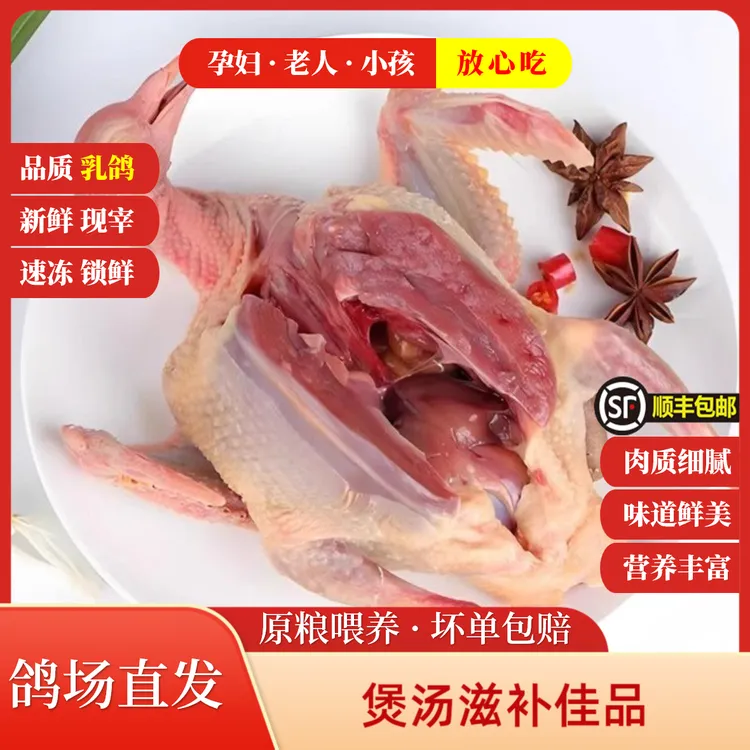 【精品乳鸽3只装】现宰现杀 急冻锁鲜 当天或隔天发货 顺丰包邮
