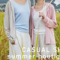 【莱赛尔】女士夏季无帽纽扣防晒T821