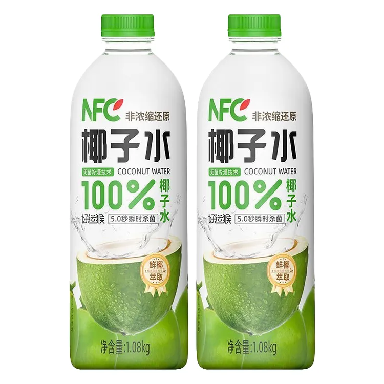 【9月23日到期】好运猴NFC非浓缩还原椰子水1.08kg*2瓶