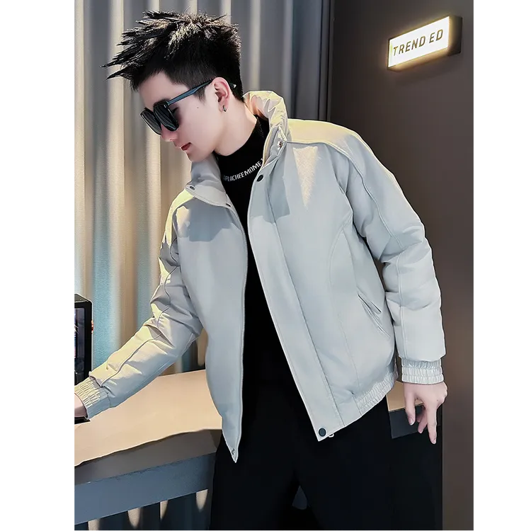 莫安摩萨利冬季痞帅羽绒棉服男款潮流休闲加厚棉衣男装男士冬装