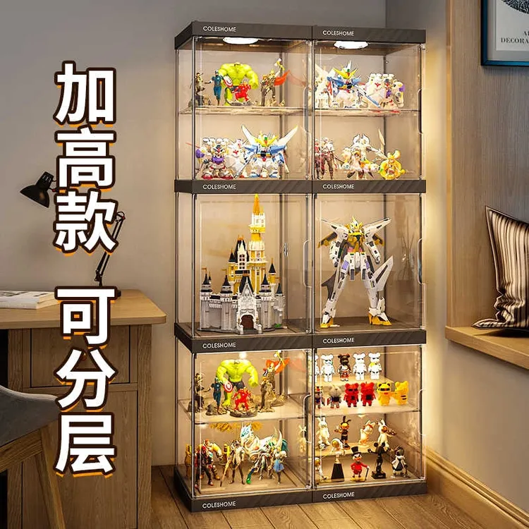 手办展示柜透明模型架子亚克力展示盒手办柜乐高亚克力积木