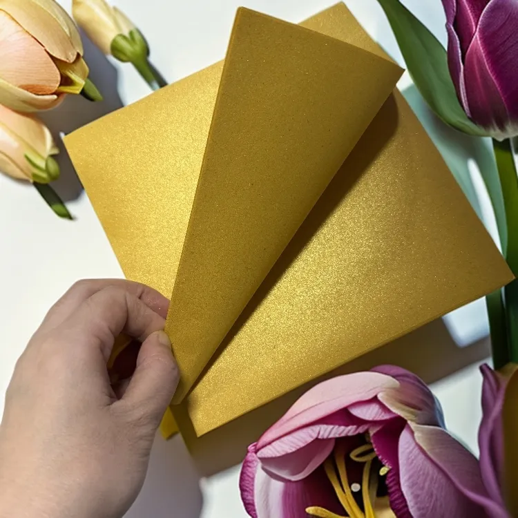 12*15促新价手工折纸双面金加厚手工留金纸加厚款金色灰200张