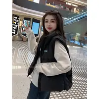 赵美美【羽绒马甲】2025秋冬外穿立领宽松经典洋气百搭羽绒马甲女