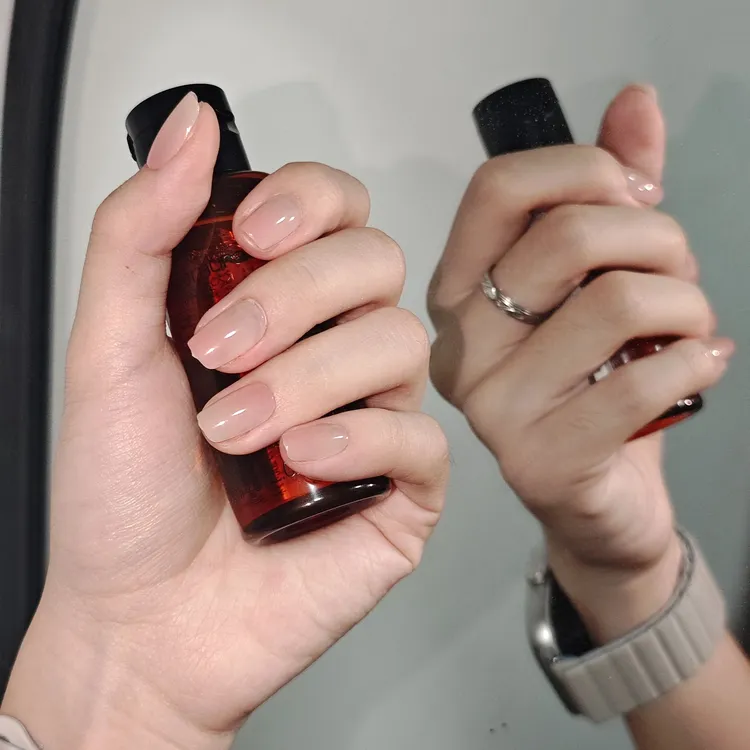 裸色简约穿戴甲显白气质可拆卸假指甲贴片