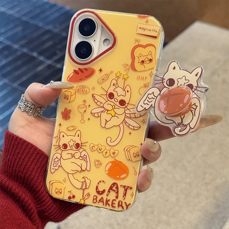 翅膀小猫适用苹果iphone小米15/14/13promax防摔vivo华为oppo手机