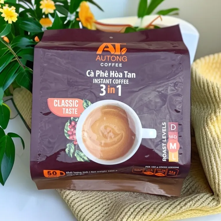 越南原装进口AT三合一速溶咖啡50X20克袋装包邮冲饮咖啡