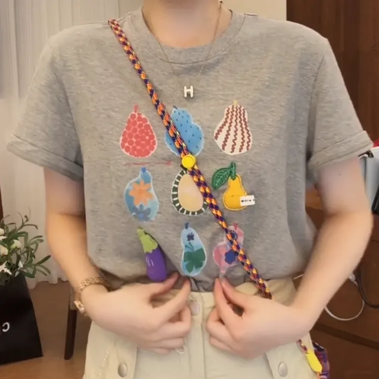 韩版ins风正肩短袖T恤女2025夏季新款复古显白显瘦休闲上衣百搭