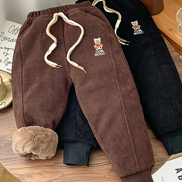 【四层仿兔毛棉裤】980克冬季一条过冬保暖儿童卫裤潮防风裤