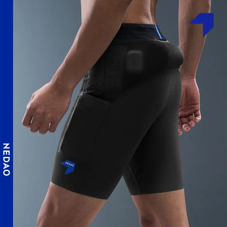 内道汗隐痕四分条纹紧身裤半弹春夏新男女马拉松运动跑步短裤