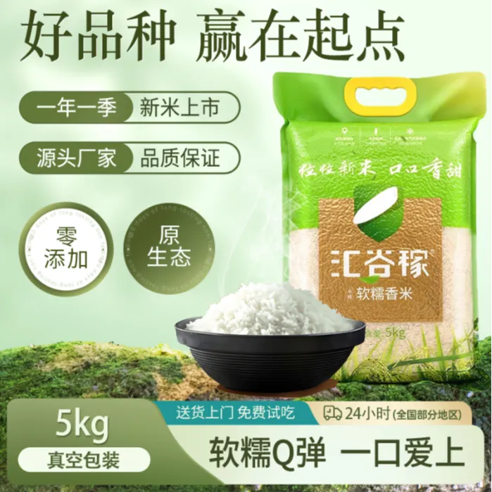 新华社三农专属【汇谷稼】2025新米新粮软糯香长粒香大米好煮饭10斤
