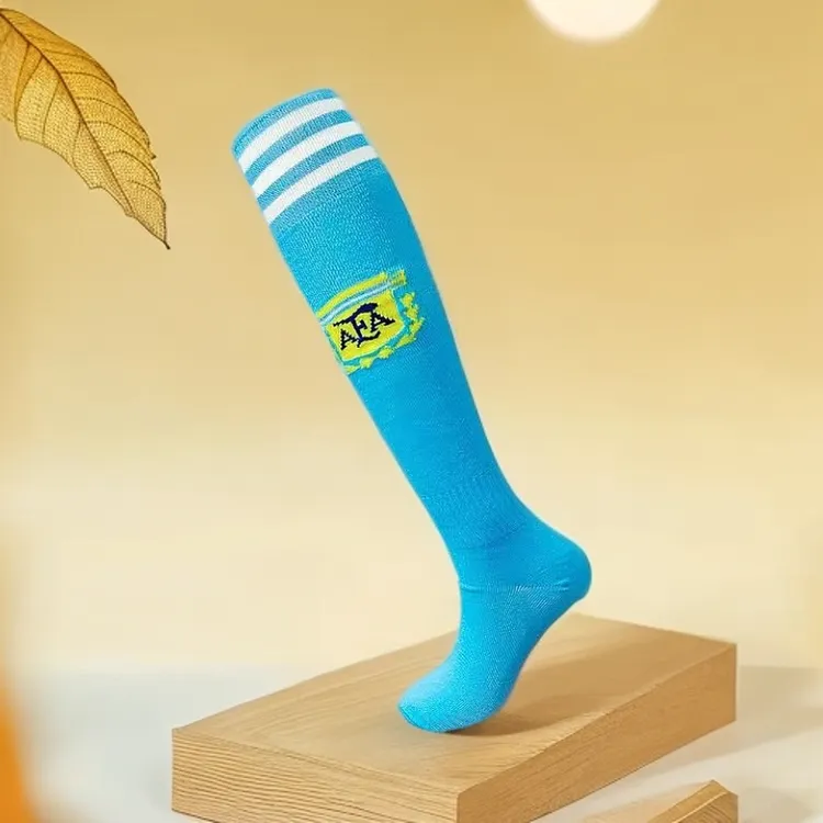 包邮福利品儿童阿根廷足球袜子俱乐部皇马中筒袜子巴西队