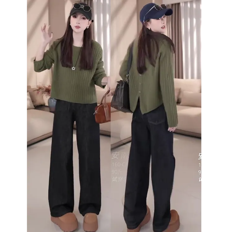 后背开叉设计感针织衫女2025新款入秋韩系穿搭高级感时髦时尚上衣