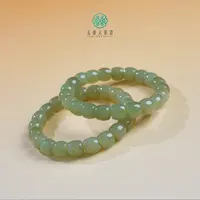 石惑珠宝+和田玉单圈直切珠手串约9*10mm~多样性发一