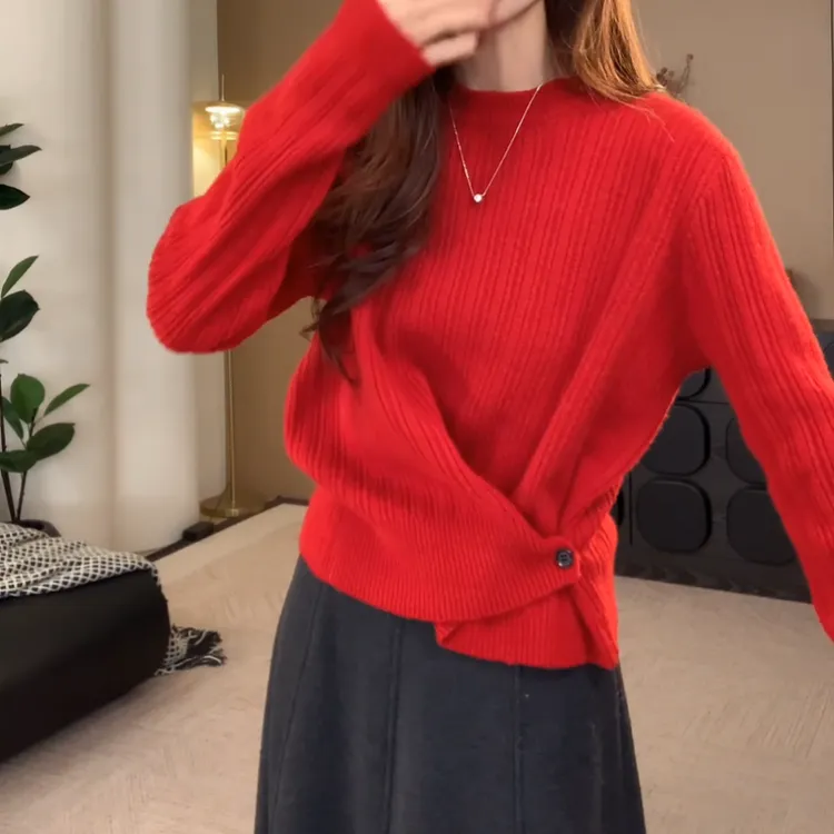 冬季新款新款女装洋气上衣跨年穿搭毛针织衫LK2508863