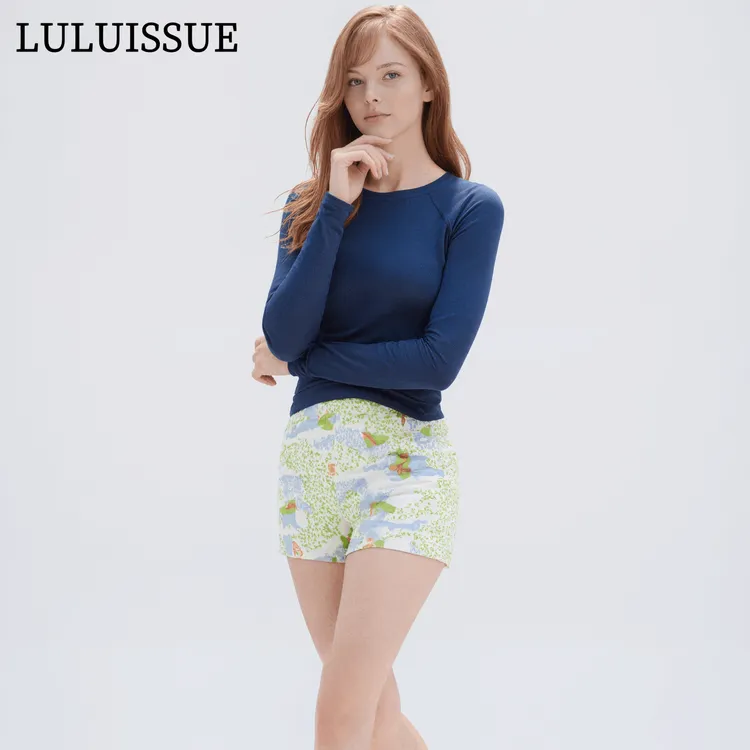 LULUISSUE｜抹茶粽运动高腰弹力女短裤修身速干透气健身瑜伽裤