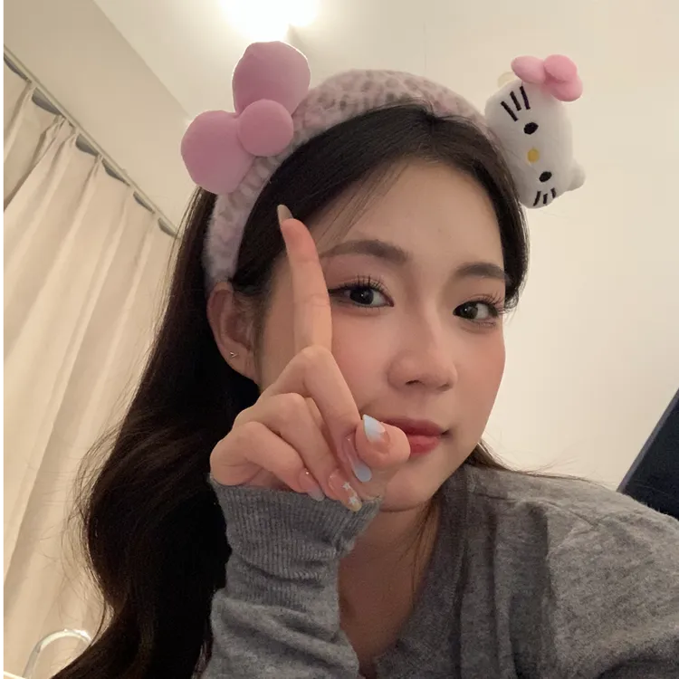 元气满满甜美ins风卡通小猫发箍甜心少女风可爱洗脸面膜发箍百搭
