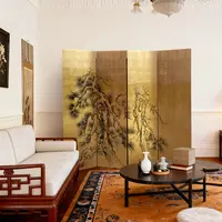 TS589松树屏风高190*宽50cm*4片