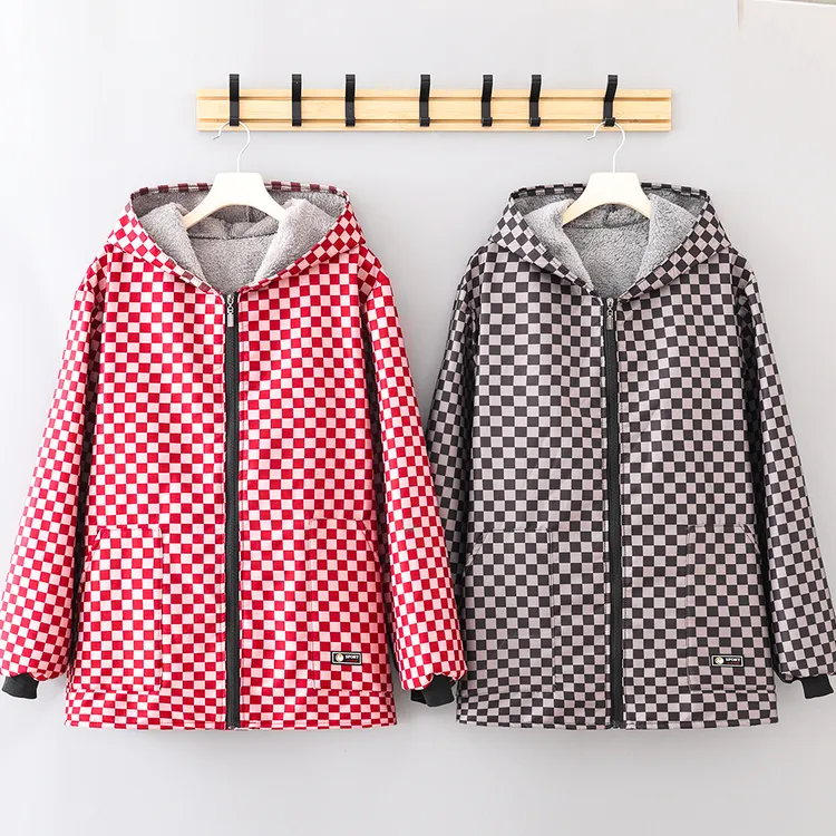 爆款冬季保暖围裙耐脏锁温罩衣户外干活连帽外套男女同款工作服