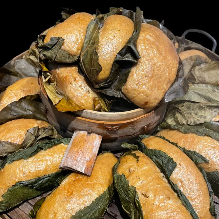 川渝桐叶麦粑|60后70后怀旧粗粮红糖麦粑|新鲜桐子叶粑粑购买