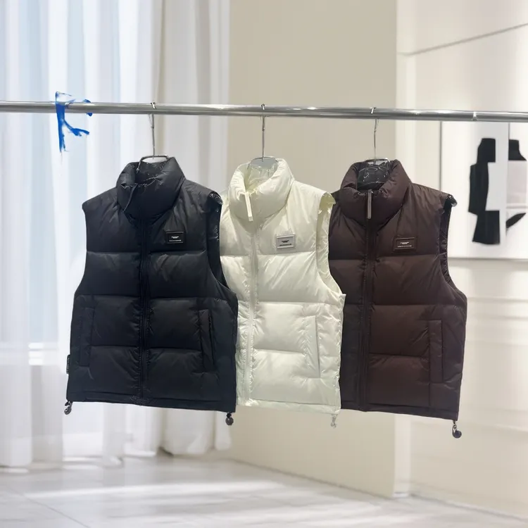 秋冬季休闲百搭鸭绒男士马甲坎肩运动科技三防保暖立领马夹外套男