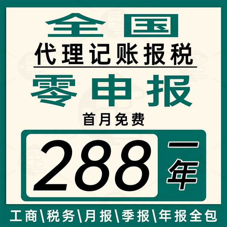 代理记账报税江苏代账小规模一般纳税人税务申报会计做帐财税记账