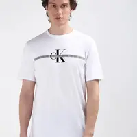【交个朋友专属】Calvin Klein/卡尔文·克雷恩SS TP RPT LYRD LG CR 短袖