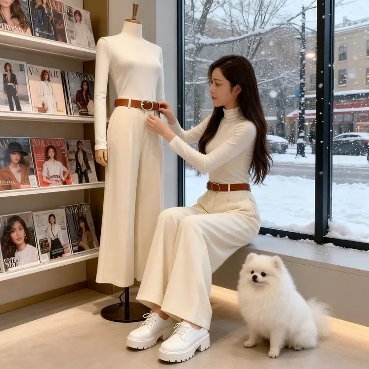 气质保暖德绒内搭长袖打底衫女秋冬2026新款半高领高级感洋气上衣