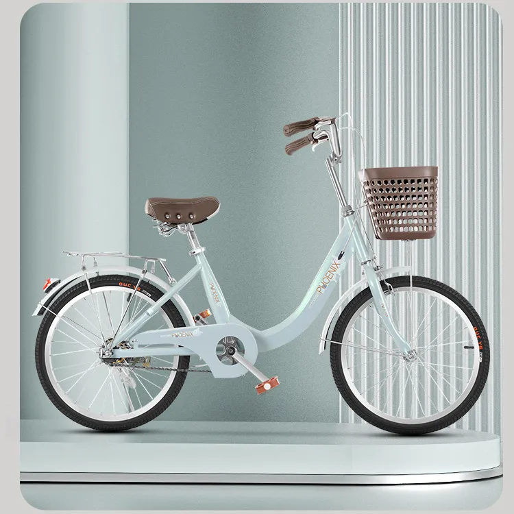 凤凰自行车女通勤轻便普通18/20/22寸学生成人单车代步车淑女脚踏