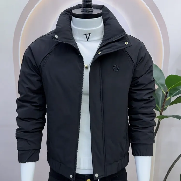 秋冬新款户外帅气立领加厚保暖防风气质百搭男士潮流棉衣0121