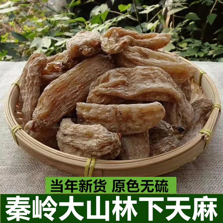 正宗陕西汉中农家深山自产天麻秦岭林下天麻鹦鹉嘴天麻无硫干天麻