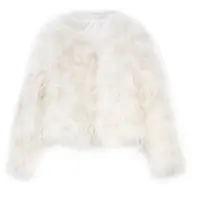 【ID55WT6H31】艾+中长款女短款V领外套