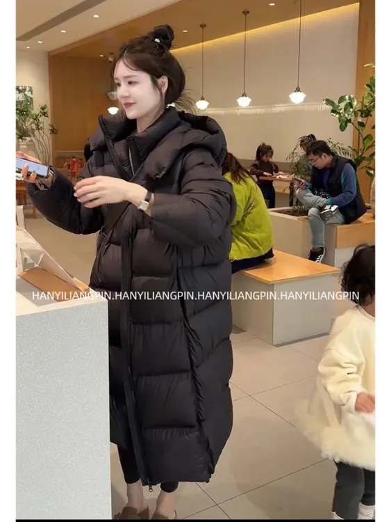 【暖宝宝】新国标韩版长款羽绒服（不可机洗）
