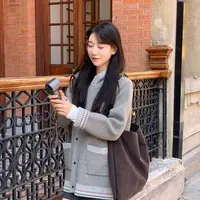 OUDOCKEE 鸥鸥【奢侈品】设计感撞色时尚连帽毛衣外套 MACG616T