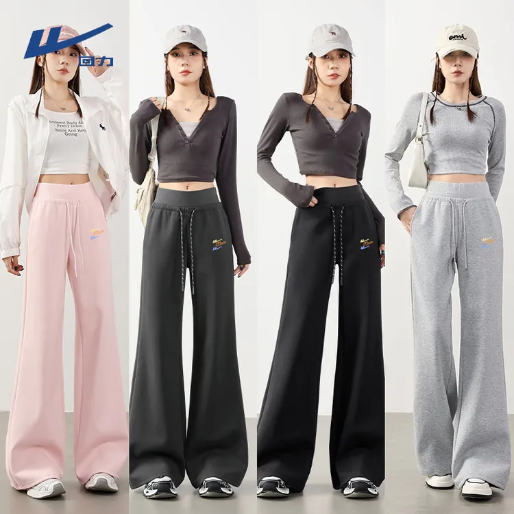 【回力】喇叭裤女2025新款秋卫裤秋季美式时尚休闲裤女款洋气裤子