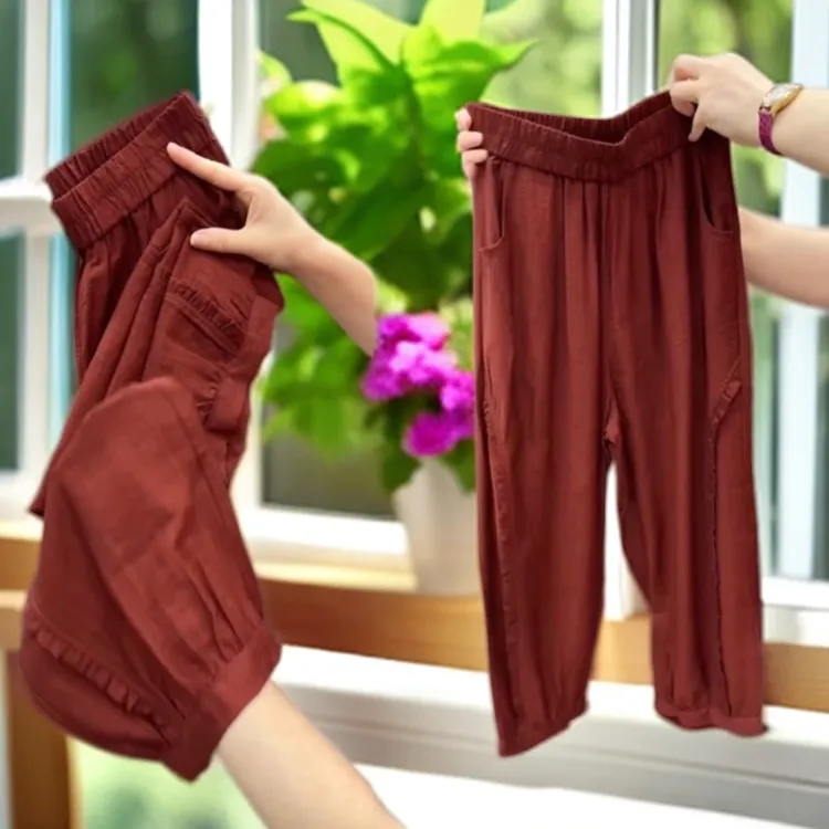 230新版萱麻灯笼裤（裤长83左右公分）