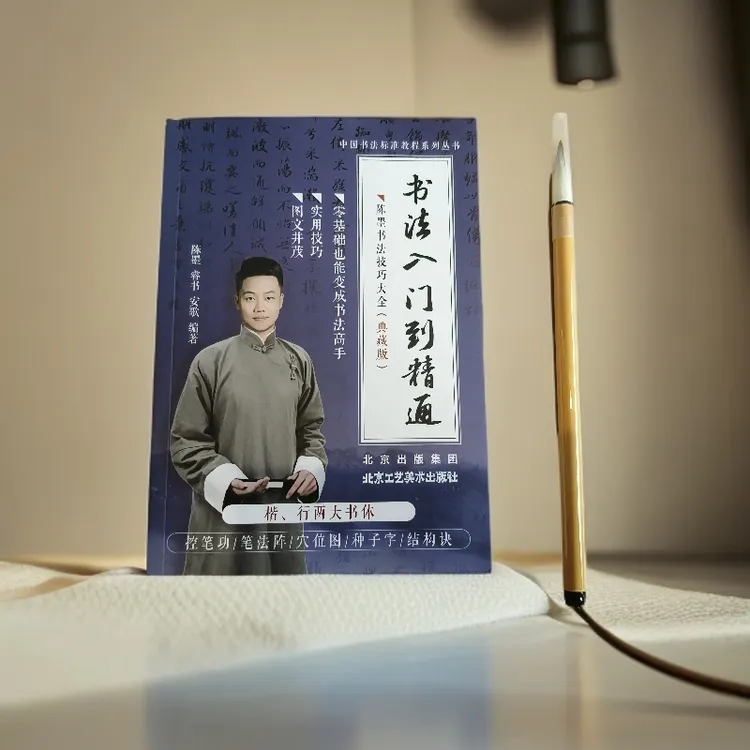 FH-陈墨老师6天书法课程送《书法从入门到精通》这本书和笔+墨水