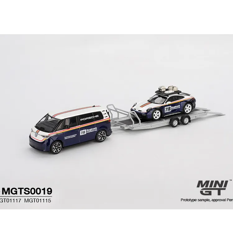 预售】MINIGT 车模1:64 MGTS0019 达喀尔 718 拖车 合金汽车模型