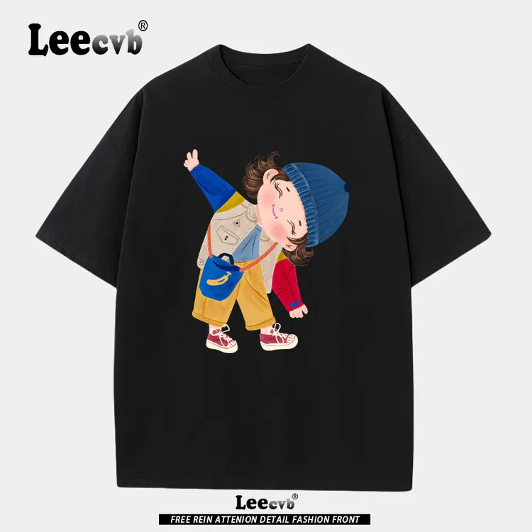 Leecvb潮牌联名奥莱男女装2025新款春夏时尚流行短袖t恤情侣上衣