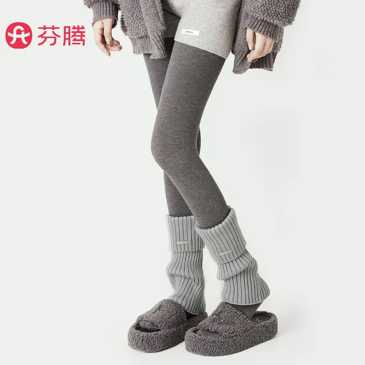 芬腾袜套女秋冬款加厚保暖针织堆堆袜辣妹y2k防滑jk雪地靴小腿袜