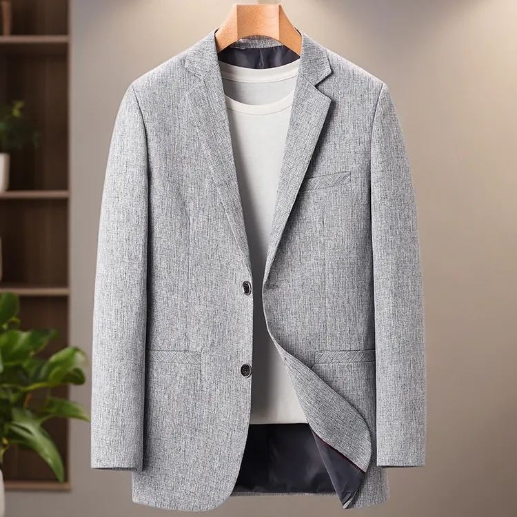 2026春秋季新款中青年男士商务休闲西服上衣薄款单西装时尚外套