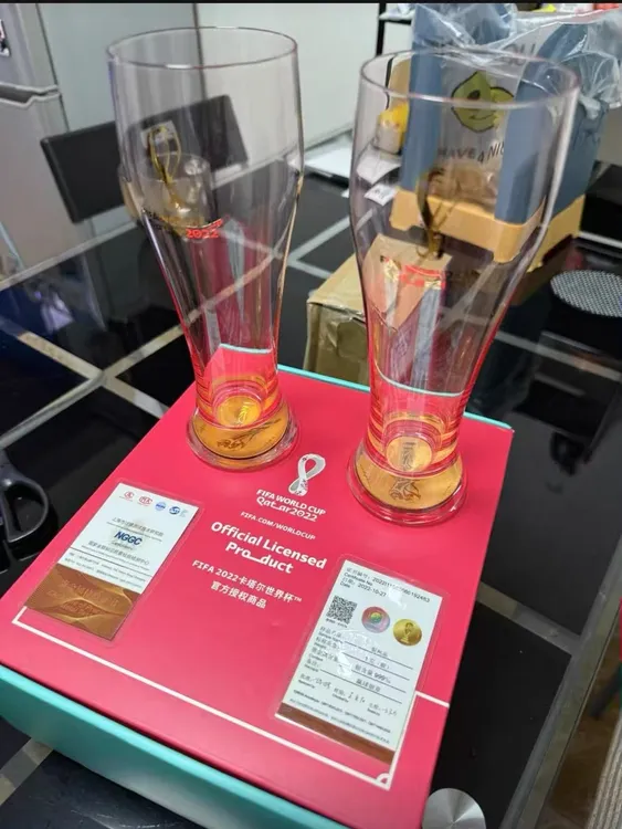 加厚耐热玻璃大号啤酒杯400ml 无把水杯家用速冷网红高颜值礼盒