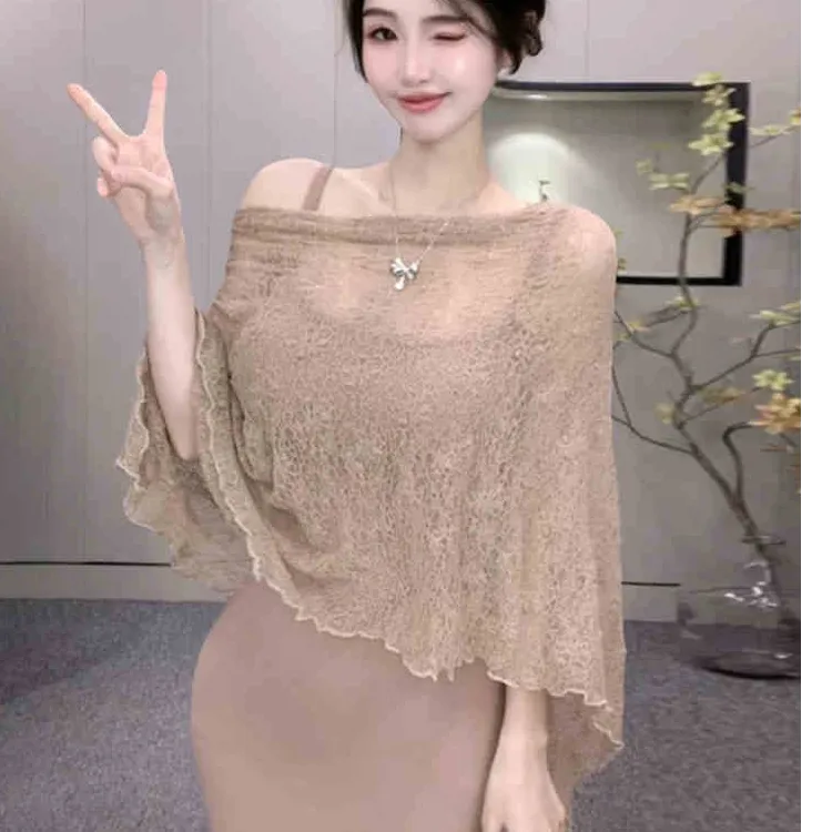 纯欲性感吊带连衣裙外搭高级感罩衫女春季新款修身显瘦包臀裙套装