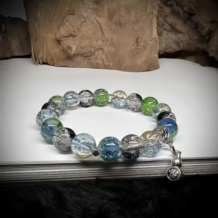 手链 S1162-多彩水晶1.0*18单圈