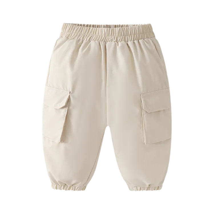 【三防石墨烯羽绒裤 小洛妈咪】婴儿童连体衣服宝宝羽绒冬裤子I2 ZJ